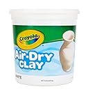 Crayola Air Dry Clay Bucket, No Bake Clay for Kids, Modeling Clay Alternative, 5 lb Resealable Bucket, White