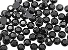 Allstarco 1000PCS 4.5mm SS20 Jet Black .JT Acrylic Flat Back Rhinestones for Jewelry Making and Face Painting Card Making Embelishments Plastic Crafts Gems