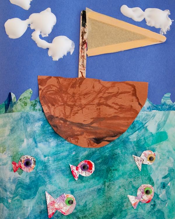 Sailing Boat Collage
