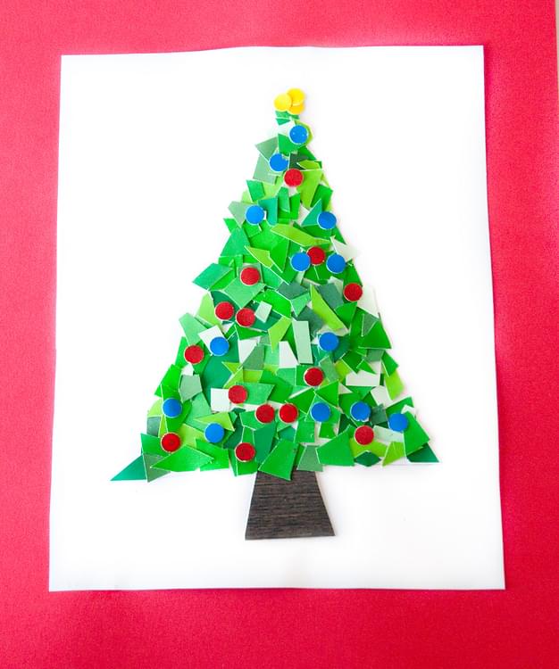 Paint Chip Christmas Trees