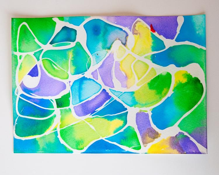 Watercolor Resist - Rubber Cement