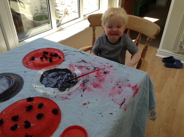 Paper Plate Ladybug