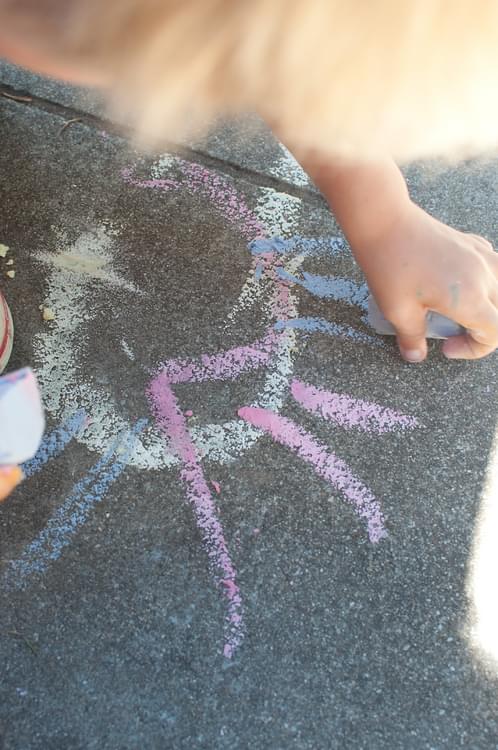 Homemade Sidewalk Chalk