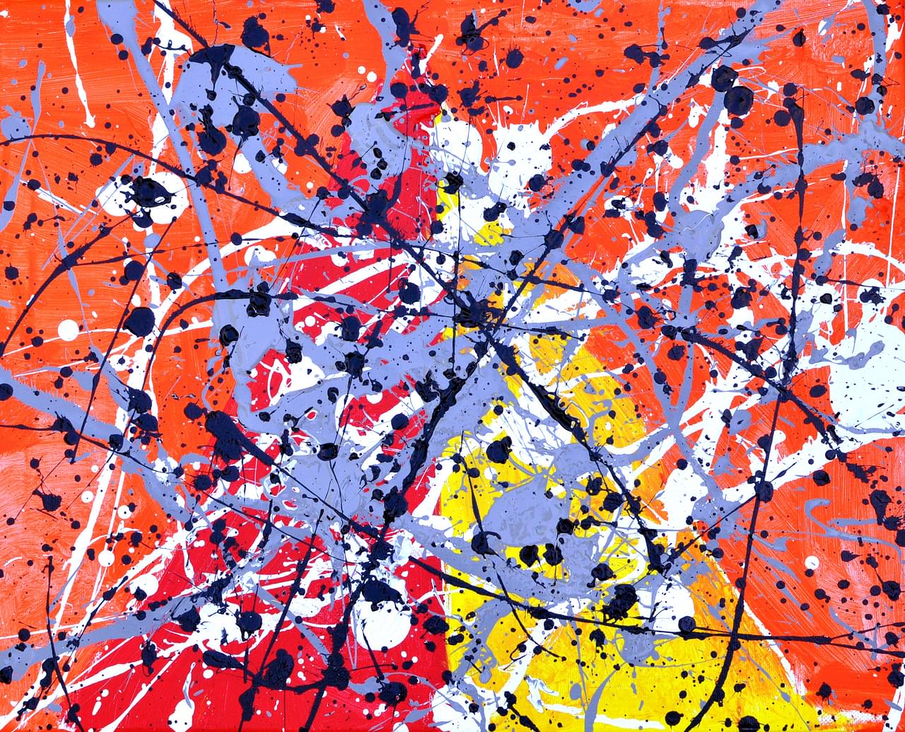 Splatter Paintings - Pollock Style, image size:1280x1035